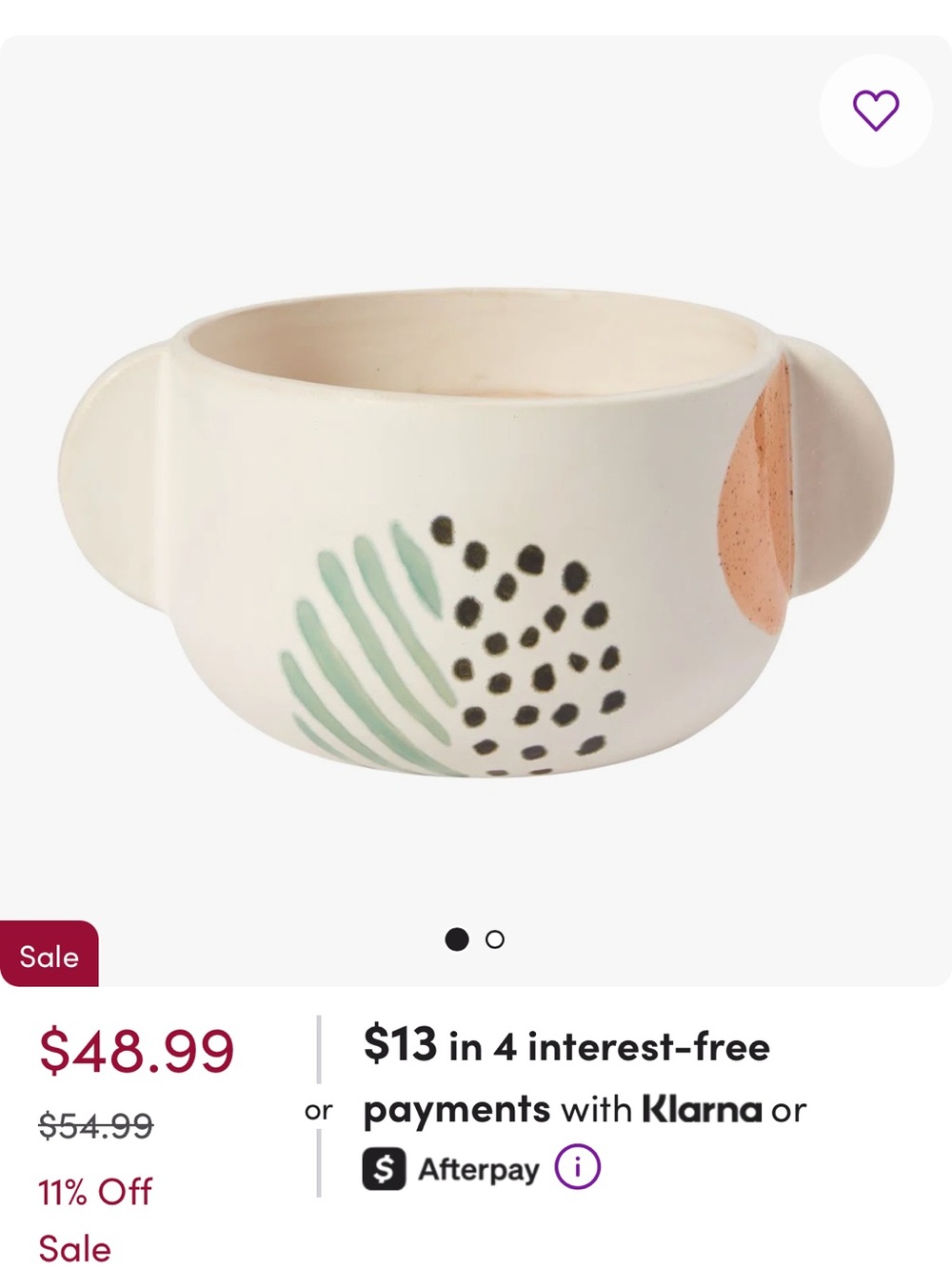 Ceramic Decorative Plant Pot - Picture 6 of 8